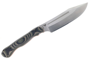 Work Tuff Gear JX-Omega Fixed Blade Knife Jungle G10 Camo Handle Bohler K329 Drop Point Plain Edge Two Tone Satin Finish