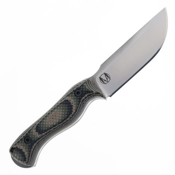 Work Tuff Gear Nomad Bushcrafter Fixed Blade Knife Jungle Camo G10 Handle Bohler K329 Plain Stonewash Blade