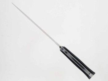 Work Tuff Gear Steadfast-L Fixed Blade Knife Black G10/White Liner Handle Bohler K329 Plain Edge Two Tone Satin Finish