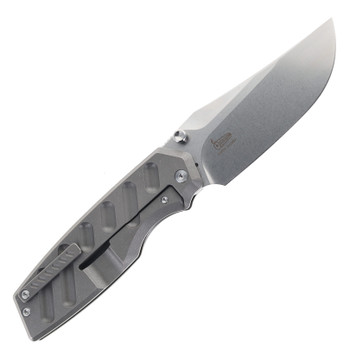 TwoSun TS553-14C28N-SW Folding Knife 14C28N Stonewash Blade TC4 Titanium Handle TwoSun TS553-14C28N-SW Folding Knife 14C28N Stonewash Blade TC4 Titanium Handle