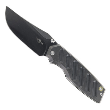 TwoSun TS553-14C28N-Black Folding Knife Black 14C28N Stonewash