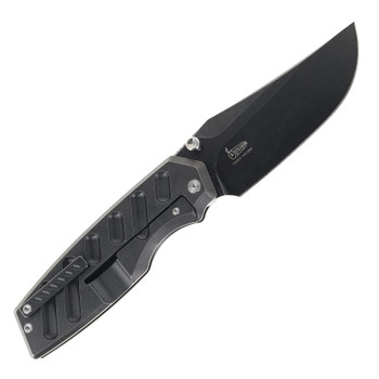 TwoSun TS553-14C28N-Black Folding Knife Black 14C28N Stonewash Blade TC4 Black Titanium Handle TwoSun TS553-14C28N-Black Folding Knife Black 14C28N Stonewash Blade TC4 Black Titanium Handle