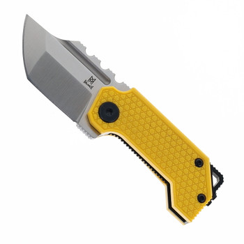 Midgards Messer Small Thunrar Nano Folding Knife Yellow G10 Handle  14c28n Blade