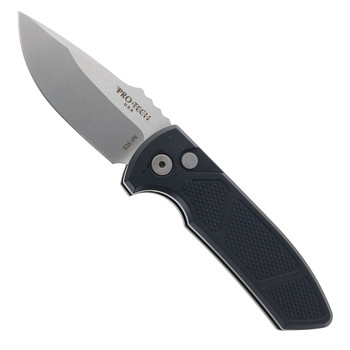 Pro-Tech SBR Automatic Knife Short Bladed Rockeye Black Handle S35V Stonewashed Blade Pro-Tech SBR Automatic Knife Short Bladed Rockeye Black Handle S35V Stonewashed Blade
