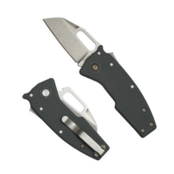 Demko Nano Shark Folding Knife Grey GRN Handle Stonewashed Sharkfoot AUS10A Blade Demko Nano Shark Folding Knife Grey GRN Handle Stonewashed Sharkfoot AUS10A Blade