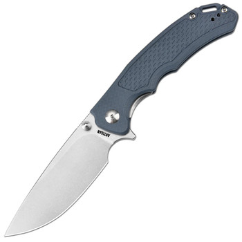 Artisan Cutlery Tradition V2 Folding Knife Blue G10 Handle S35VN Drop Point Plain Edge Stonewash Finish 1702M-BUS