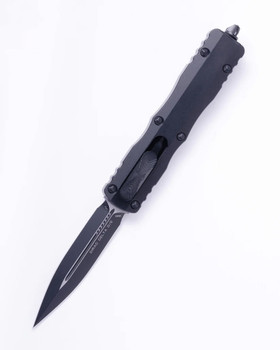 Microtech Dirac Delta OTF Automatic Knife Black Aluminum Handle Dagger Tactical Standard M390 Blade 227-1T