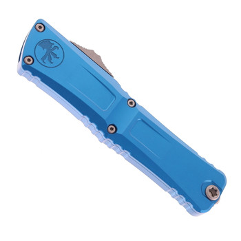Microtech Combat Troodon Gen III OTF Automatic Knife Blue  Aluminum Handle Dagger Apocalyptic Standard M390 Blade 1142-10 APBL