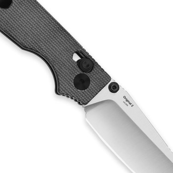 Kizer Original 2 Folding Knife Black Micarta Handle 14C28N Sheepsfoot Plain Edge Satin V3605.2SA1 Kizer Original 2 Folding Knife Black Micarta Handle 14C28N Sheepsfoot Plain Edge Satin V3605.2SA1