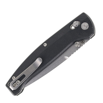 Hogue Mysto Folding Knife Black Diamond Richlite Handle Magnacut Clip Point Plain Edge 24457 Hogue Mysto Folding Knife Black Diamond Richlite Handle Magnacut Clip Point Plain Edge 24457