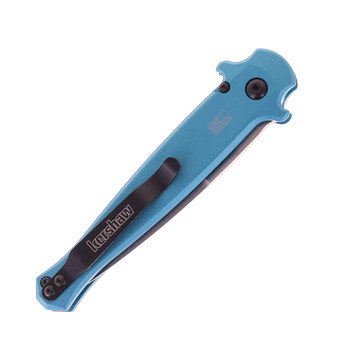 Kershaw Launch 8 Auto Knife Teal/Carbon Fiber Handle 154CM Spear Point Plain Stonewash Blade 7150TEALSW