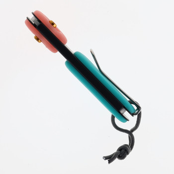 James Brand Knives Folding Knife Coral/Turquoise Polypropylene Handle Serrated Stainless Steel Blade KN118161-01