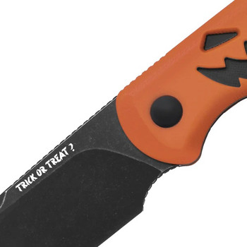 Halloween Limited Edition Kizer Drop Bear Fixed Blade Knife Orange/Black G10 Handle 14C28N Blade 1094HW1