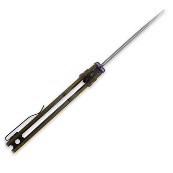 Halloween Limited Edition Kizer Original 2 Folding Knife Haunted House PEI Handle Black PVD 14C28N V3605.2MHW2