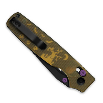 Halloween Limited Edition Kizer Original 2 Folding Knife Haunted House PEI Handle Black PVD 14C28N V3605.2MHW2