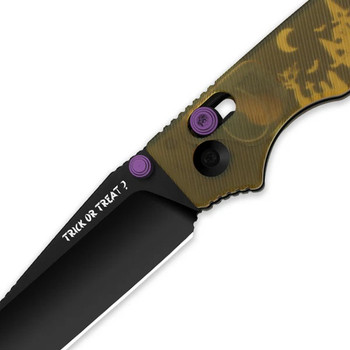 Halloween Limited Edition Kizer Original 2 Folding Knife Haunted House PEI Handle Black PVD 14C28N V3605.2MHW2