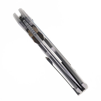 SixLeaf Folding Knife Lightning Titanium Handle 14C28N Plain Edge SL-80-Lightning