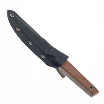 Big Idea Designs USA Signal Fixed Blade Knife Natural Micarta Handle Nitro-V Drop Point Plain Edge Stonewash Finish