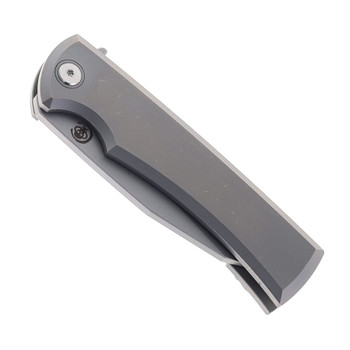 Chaves Knives Sangre Integral Street Folding Knife Stonewashed Titanium Stonewashed M390 Blade Chaves Knives Sangre Integral Street Folding Knife Stonewashed Titanium Stonewashed M390 Blade