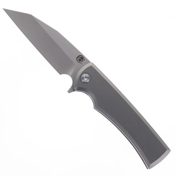 Chaves Knives Sangre Integral Street Folding Knife Stonewashed Titanium Stonewashed M390 Blade Chaves Knives Sangre Integral Street Folding Knife Stonewashed Titanium Stonewashed M390 Blade