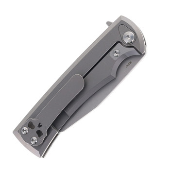 Chaves Knives Sangre Integral Street Folding Knife Stonewashed Titanium Stonewashed M390 Blade Chaves Knives Sangre Integral Street Folding Knife Stonewashed Titanium Stonewashed M390 Blade