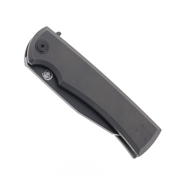 Chaves Knives Sangre Integral Street Folding Knife Grey Titanium Grey PVD Stonewashed M390 Blade Chaves Knives Sangre Integral Street Folding Knife Grey Titanium Grey PVD Stonewashed M390 Blade