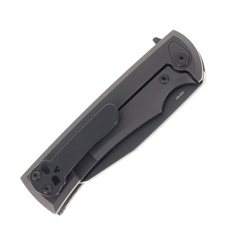 Chaves Knives Sangre Integral Street Folding Knife Grey Titanium Grey PVD Stonewashed M390 Blade Chaves Knives Sangre Integral Street Folding Knife Grey Titanium Grey PVD Stonewashed M390 Blade