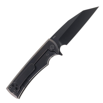 Chaves Knives Sangre Integral Street Folding Knife Stonewashed Black Titanium Satin Black PVD M390 Blade Chaves Knives Sangre Integral Street Folding Knife Stonewashed Black Titanium Satin Black PVD M390 Blade