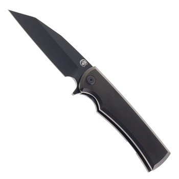 Chaves Knives Sangre Integral Street Folding Knife Stonewashed Black Titanium Satin Black PVD M390 Blade Chaves Knives Sangre Integral Street Folding Knife Stonewashed Black Titanium Satin Black PVD M390 Blade
