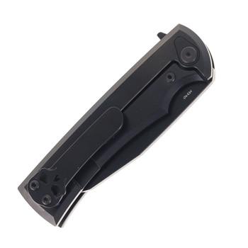 Chaves Knives Sangre Integral Street Folding Knife Stonewashed Black Titanium Satin Black PVD M390 Blade Chaves Knives Sangre Integral Street Folding Knife Stonewashed Black Titanium Satin Black PVD M390 Blade