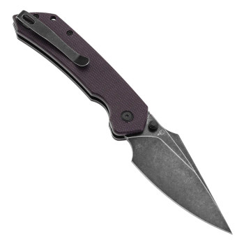 Tenable Fenrir Top Liner Lock Folding Knife Purple Micarta Blackwashed Nitro-V Blade B1034H1 Tenable Fenrir Top Liner Lock Folding Knife Purple Micarta Blackwashed Nitro-V Blade B1034H1
