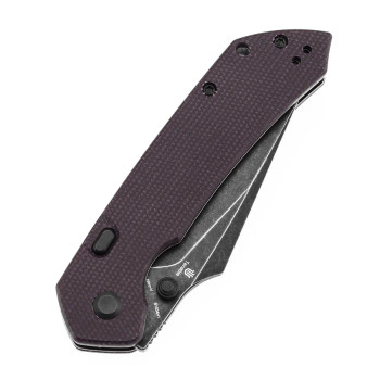 Tenable Fenrir Top Liner Lock Folding Knife Purple Micarta Blackwashed Nitro-V Blade B1034H1 Tenable Fenrir Top Liner Lock Folding Knife Purple Micarta Blackwashed Nitro-V Blade B1034H1