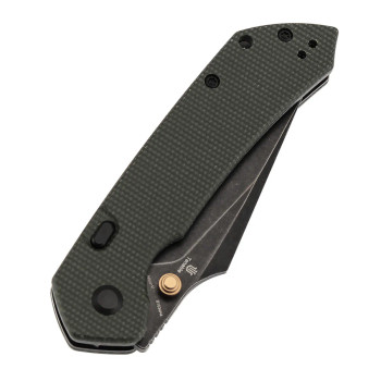 Tenable Fenrir Top Liner Lock Folding Knife Green Micarta Blackwashed Nitro-V Blade B1034H4 Tenable Fenrir Top Liner Lock Folding Knife Green Micarta Blackwashed Nitro-V Blade B1034H4