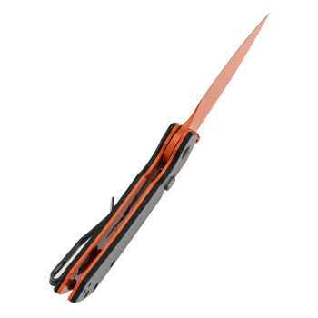 Tenable Fenrir Top Liner Lock Folding Knife Carbon Fiber Orange Coated Nitro-V Blade B1034H5 Tenable Fenrir Top Liner Lock Folding Knife Carbon Fiber Orange Coated Nitro-V Blade B1034H5