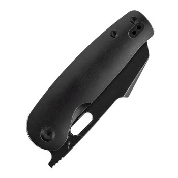 Kansept Orlok Folding Knife Blackwash Titanium Handle S35VN Plain Edge Blackwash Finish K2111A1