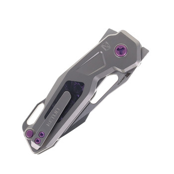 Ketuo Mini Griffin Folding Knife Titanium Purple Haze Carbon Fiber Handle Satin M390 Plain Edge Ketuo Mini Griffin Folding Knife Titanium Purple Haze Carbon Fiber Handle Satin M390 Plain Edge