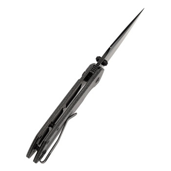 Tenable Fenrir Folding Knife Black Micarta Handle 14C28N Harpoon Plain Edge Black Stonewash Finish T1034F6