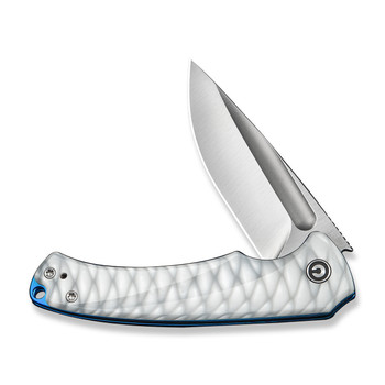 Civivi Voidflare Folding Knife Greyish White Resin Handle 14C28N Plain Edge Satin Finish C24040-2