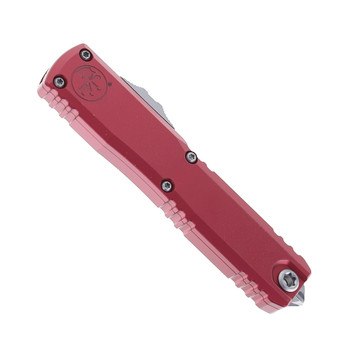 Microtech Ultratech Automatic Knife Dagger Edge Stonewash M390MK Blade Merlot Aluminum Handle 11224-10MR