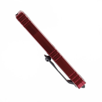 Microtech Ultratech Automatic Knife Dagger Edge Stonewash M390MK Blade Merlot Aluminum Handle 11224-10MR