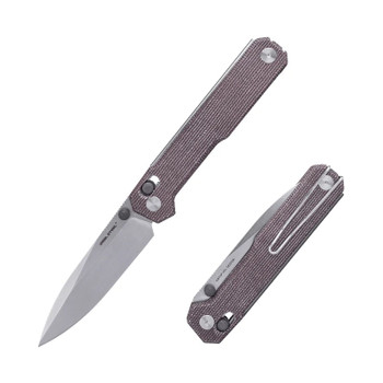seri様 Real Steel Perix Folding Knife Natural Micarta Handle Nitro-V