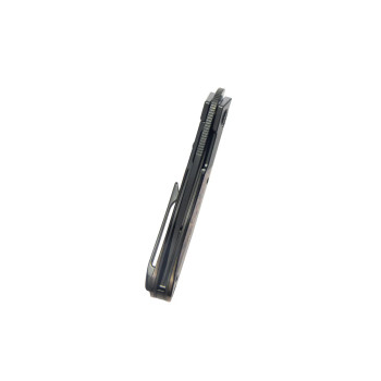 KB Knives Spike Folding Knife Regular DLC Titanium with Zircuti Inlay DLC M390 Blade KB406C