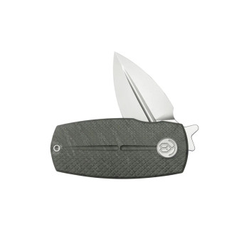 KB Knives Fang Mini Pocket Knife Flame Ano Titanium with Diamond Milling M390 Blade KB451B