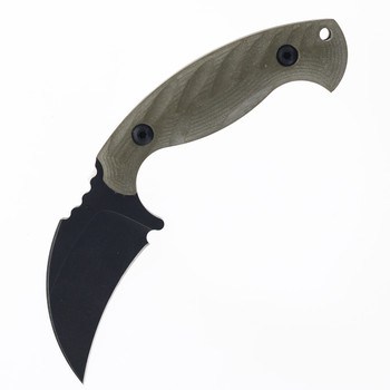 TOOR Karsumba Fixed Blade Knife Covert Green G10 Handle CPM 154 Plain Edge KARCG