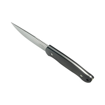 Kubey Eskoria Fixed Blade Knife Black G10 Handle 14C28N Drop Point Plain Edge Beadblast Finish KU268A