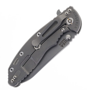 Hinderer XM-18 3.5  Sheepsfoot Folding Knife Black G10 Handle Working Finish S45VN Blade and Titanium Handle