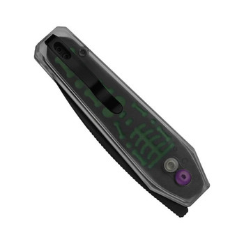 Halloween  Limited Edition Kizer Tomb Folding Knife Black/Green Handle Nitro-V Black PVD Blade V3692HW1