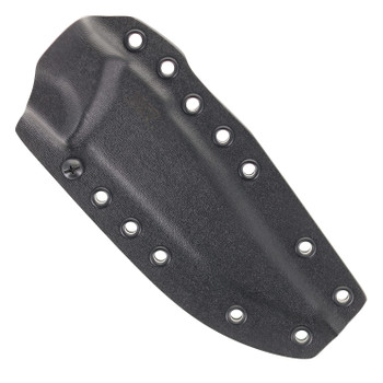 Work Tuff Gear Fixed Blade Knife Black G10 Textured/Orange Liner Handle Satin Bohler K329 Blade Black Kydex Seath