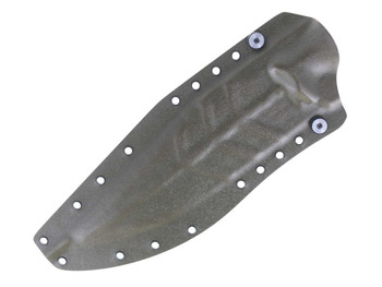 Work Tuff Gear Lanzeta-NC II Fixed Blade Knife OD Green/Brown Liner Handle SK85 Plain Darkwash Blade ODG Kydex Sheath