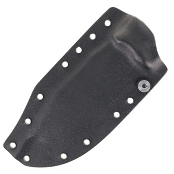 Work Tuff Gear Asset Fixed Blade Knife Zombie Green Camo Handle K329 Plain Darkwash Blade Black Kydex Sheath